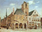 Pieter Jansz Saenredam The Old Town Hall in Amsterdam oil painting